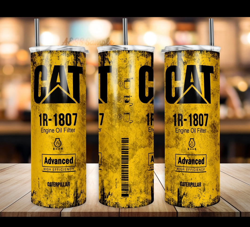 Cat engine oil • Mechanic • dad tumbler