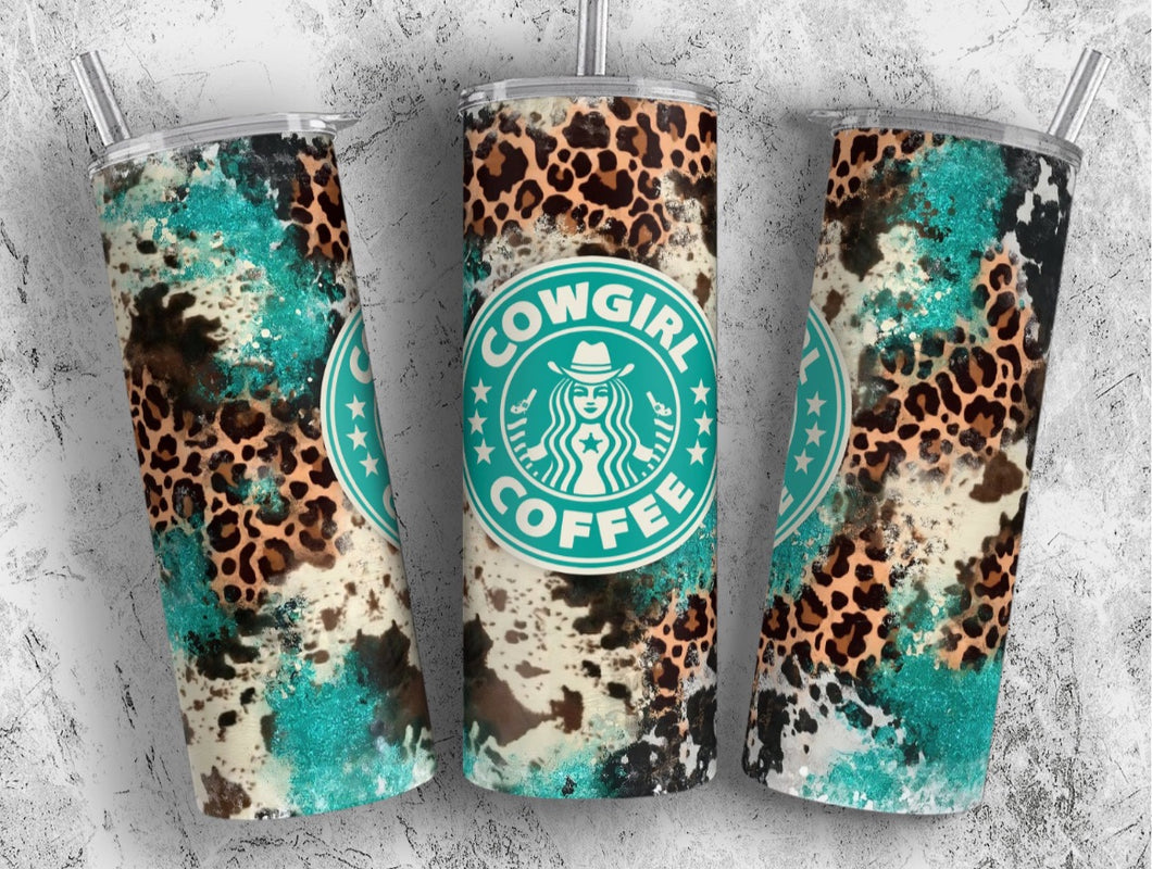 Cowgirl coffee tumbler